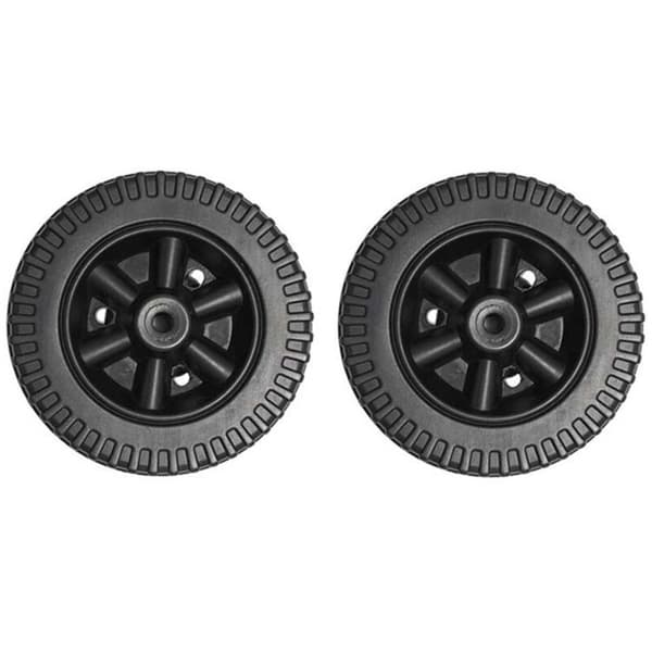 Sæt med 2 6-tommer BBQ-hjul – Robuste plasthjul – Nem installation – Til Charbroil Gasgrill – Sort
