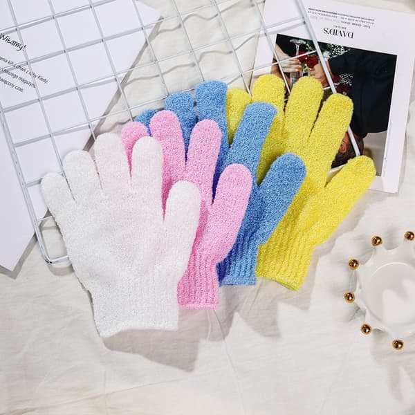 8 Naturlige Loofah Eksfolierende Brusehandsker, 8 Farver Til Kroppen
