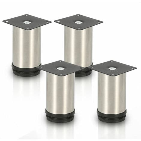 4x Hårnålebordben Metal Bordben Møbelben Sorte Hårnåleben 3 Stænger, 61cm