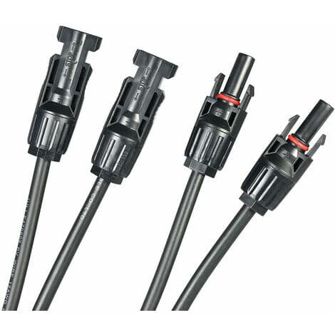 MC4 Y-gren solpanelkabelstikadapter, 1 par M/FF og F/MM - 1 par M/FF og F/MM