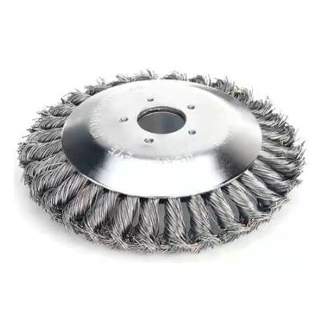 Metallisk Gräsklipparborste Solid Universal Gräsklipparhuvud Tunga Trådrensningsdisk för Gräsklippartillbehör