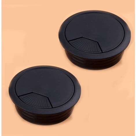 Pakke sinklegering kabelgjennomføringer, metallkabelkanaler, databord kabelhull deksler, 53mm