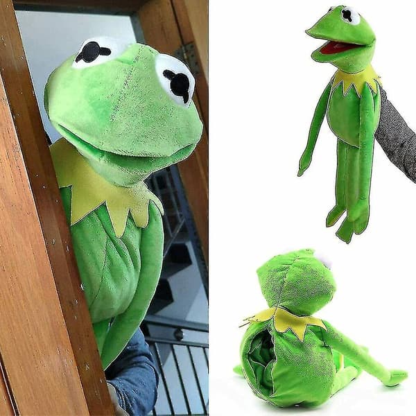 23 tum Kermit Grodan Handdocka Mjuk Plysch Fylld Dockleksak Barnpresent