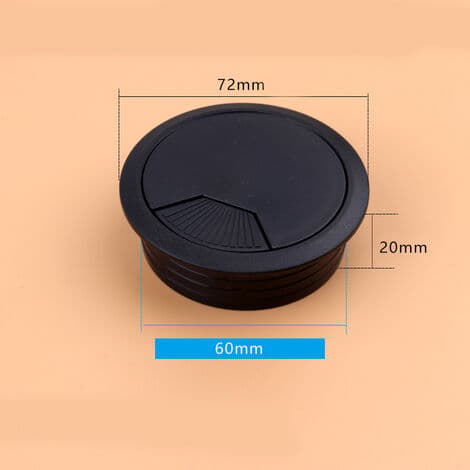Pakke sinklegering kabelgjennomføringer, metallkabelkanaler, databord kabelhull deksler, 53mm