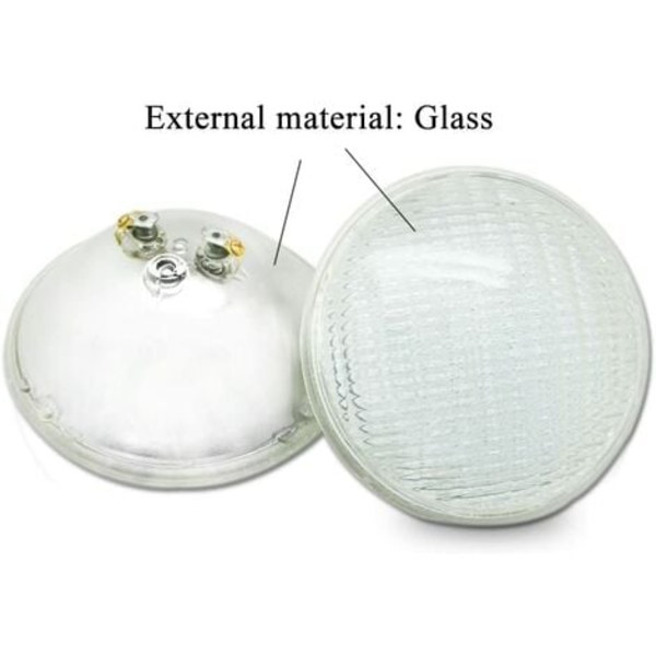 18W Vit LED Poollampa PAR56 12V DC/AC, Vattentät IP68 Undervattenbelysning, Ersätter 150W Halogenlampor