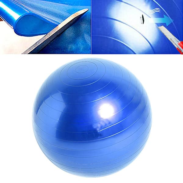 Balansboll, Yogaboll med pump Blue 55Cm