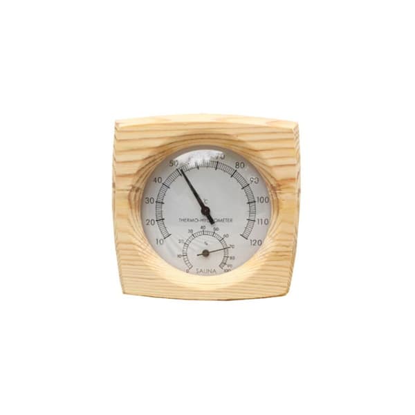 Træ Termometer Hygrometer Sauna Tilbehør Enkelt Meter Fugtighed Termometer Sauna Udstyr