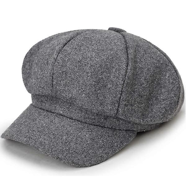 Hatte til kvinder Beret Kasketter Efterår Vinter Damer Ottekantet Hat Casual