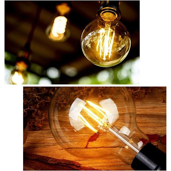 E27 Vintage Edison -lamppu, Edison LED -lamput E27 G80 4W, Retro Filament Edison -lamppu, Vintage Antiikki Koristeellinen L