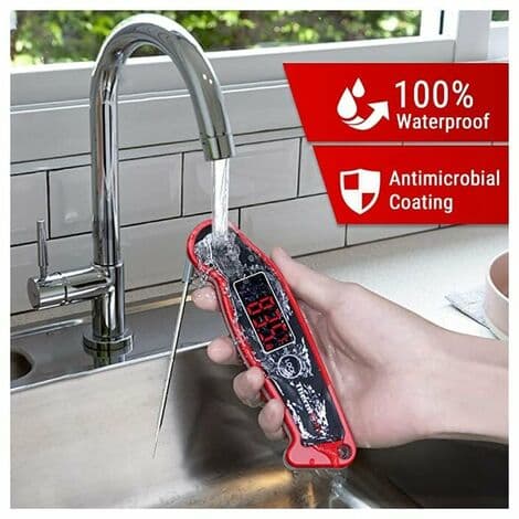 Vattentät Kötttermometer ±0,5℃ Noggrann Kökstermometer 2-3 Sekunders Svarstid Kökstermometer Genomträngande