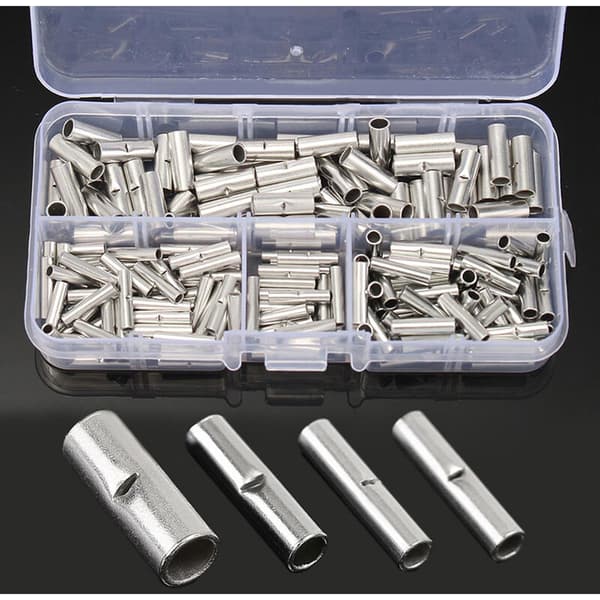 200 stk. bare medium tube-bokse, fortinnet kobber, medium tube-terminal, bare terminal