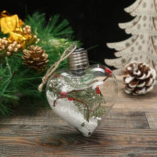Paket med klara LED-julkulor, hängande julgranspynt, födelsedag, bröllop, fest, kardioid