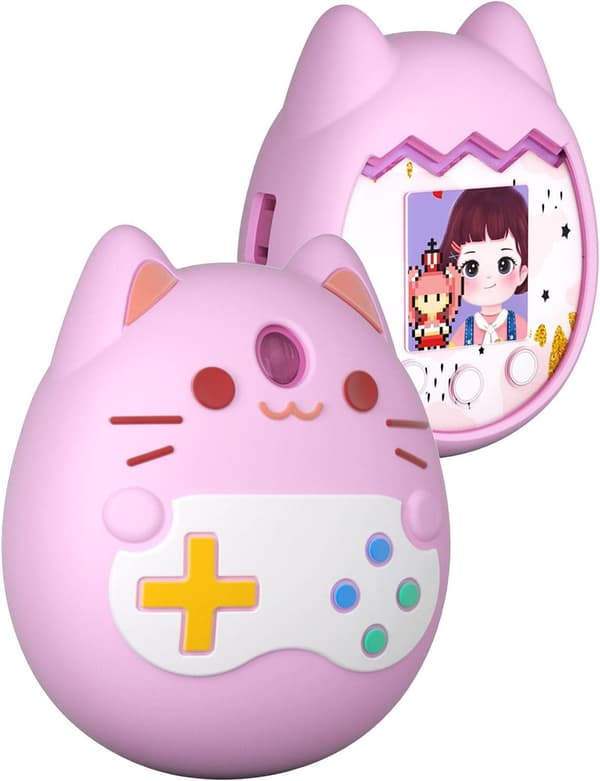 1 st Tamagochi Pix - Interaktiv Spelkonsol Silikonskal