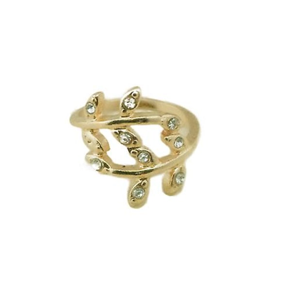 4 st Kvinnors Mode Rhinestone Hjärta Blad Knuckle Midi Band Ringar Smyckesset