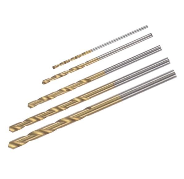 5 stk (4,1-4,5 mm) rustfrie stål spiralbor