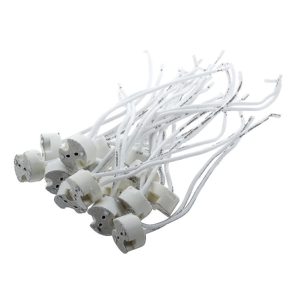 15-pack vit keramisk bas LED-ljushållare