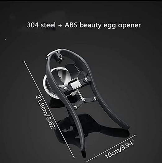 1 stk. eggknekker i rustfritt stål - Automatisk rå egg