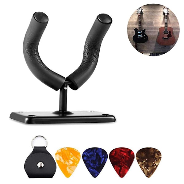 Gitarhengeren Gitarveggmontering Holder Krok Stativ, Strengeinstrumenter Vegg Henger Stativ Holdere Kroker