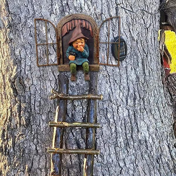 Resin Håndværk Gnome Havegnom Ornament (B25)