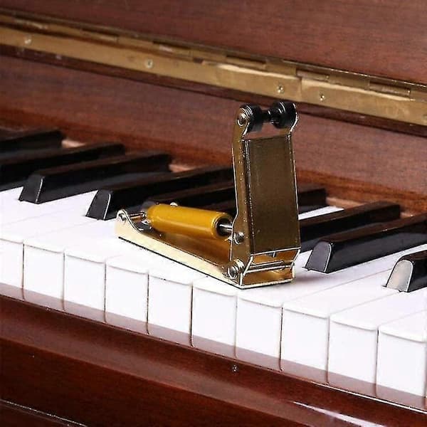 Pianolock i legering, långsam mjuk stängning, fallskydd, hydrauliskt tryck, fallbrädesaccelerator, tillbehör svart