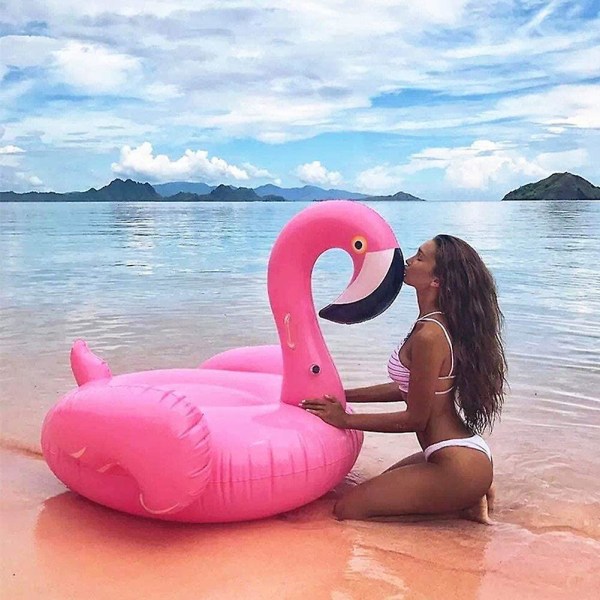 Flamingoboj, Uppblåsbar Flamingo Vuxen Flytande Uppblåsbar Poolboj