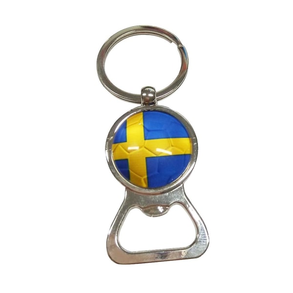 Lippu pullonavaaja avaimenperä rengas kynsi jalkapallo tasku pieni juoma olut pullonavaaja uutuus (Ruotsi)