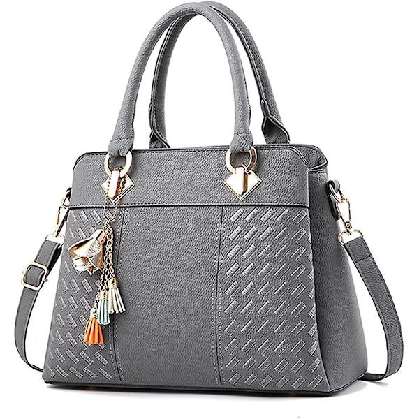 Damer vesker og håndvesker, designer veske, skulderveske A916-17 Gray
