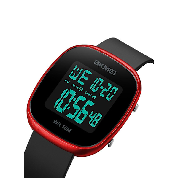 Herrar Mode Outdoor Sport Multifunktion Alarm 5 Bar Vattentät Digital Klocka 1843