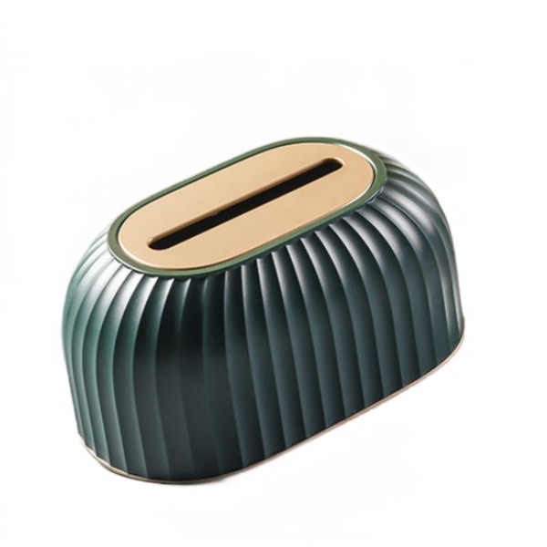 Pappershållare, papperslåda matbord soffbord förvaringslåda (lyxig ljusgrön platinaöverdrag)