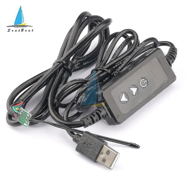 USB Mini Termostatbrytare LED Digital Styrning Temperaturregulator Termometer Termoregulator DC 5-24V 12V