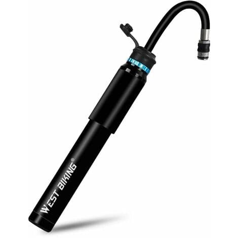 150Psi Cykelpump, Presta Och Schrader Ventil, Innertube-Pump Med Multifunktionell Bollnål, Grå