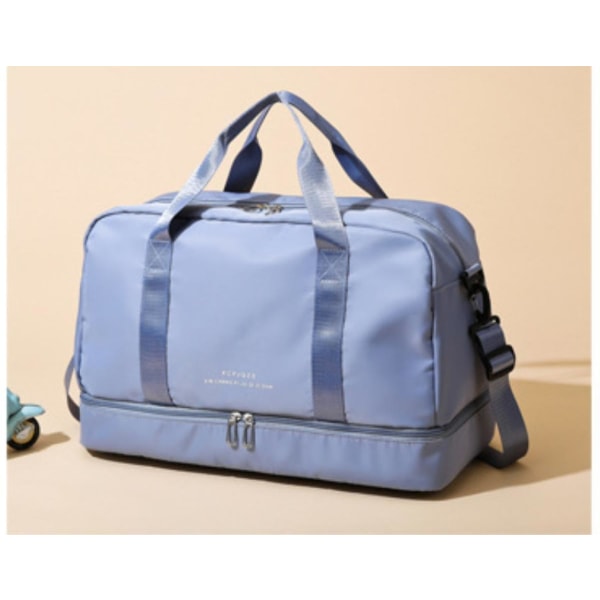 Resoberoende Skofack Förvaring Bagage Handbagage Stor handaxel Duffle Lätt bärbar väska Blå
