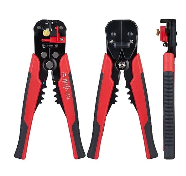 Wire Stripper, 5 i 1 Multifunktionel Elektrisk Wire Stripper Automatisk Kabel Cutter Wire Stripper (Orange),