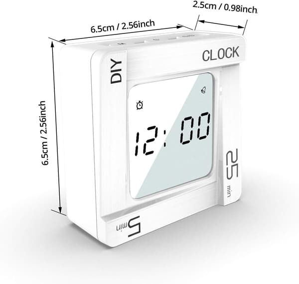Digital Köktimer, Äggtimer Kök Väckarklocka med Nedräkningstimer / Stoppur Idealisk kökstimer för matlagning, bakning, sport, studier, etc.