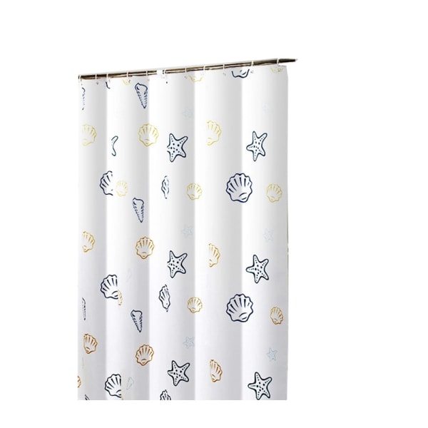 80W*180H Wideorld Ocean Polyester Shower Curtain,