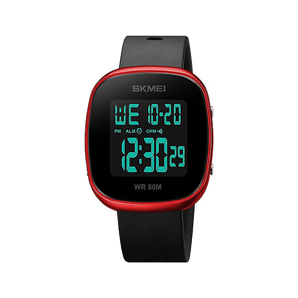 Mænds Mode Udendørs Sport Multifunktion Alarm 5bar Vandafvisende Digitalt Ur 1843