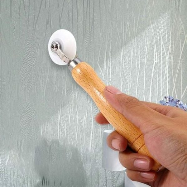 Painevalssit, 2 kpl verhoilun valssit litteä saumavalssit painevalssit käsikäyttöinen työkalu, kodin sisustukseen tapetti DIY To