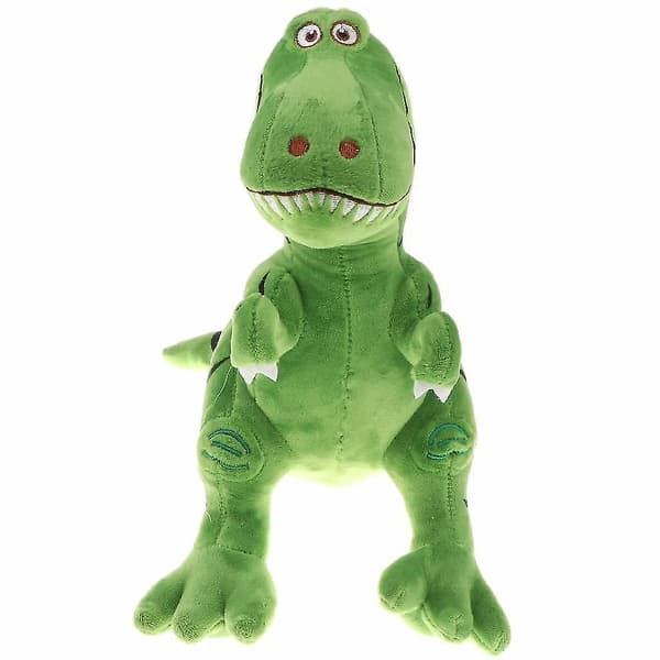 3d plys bamsedyr nuttet legetøjsdinosaur til børn - grøn, 30cm A