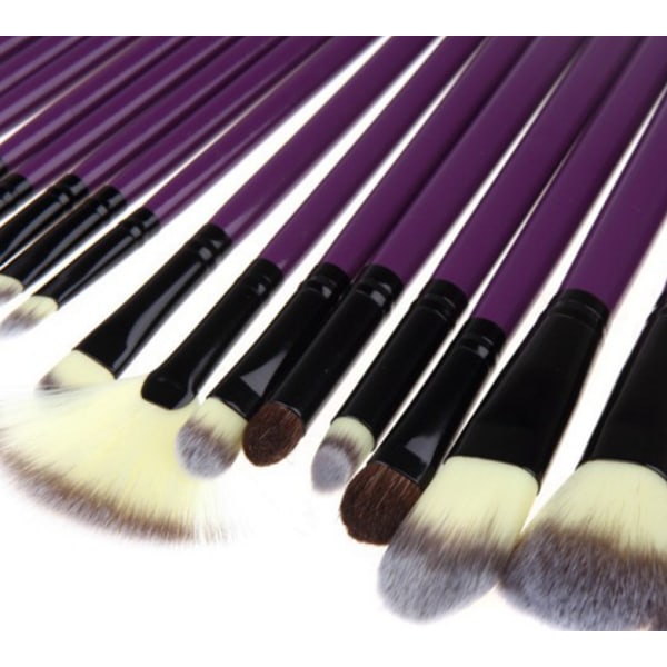 24 lilla lilla makeup pensler,