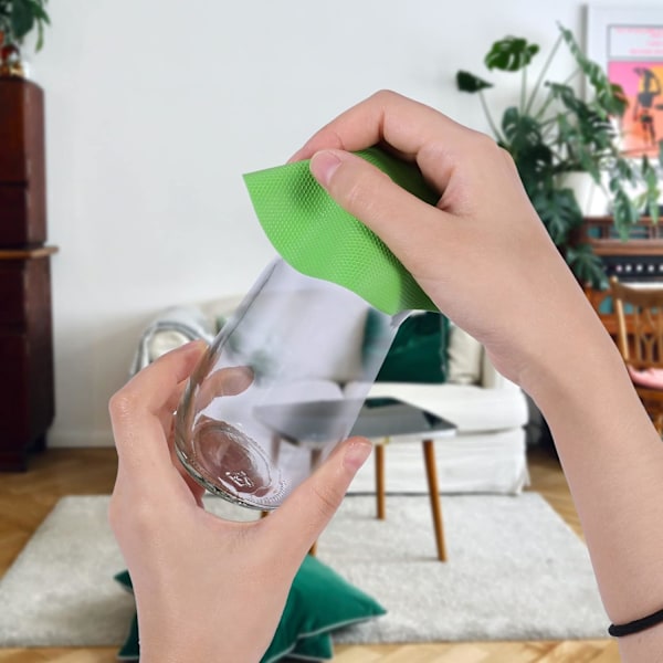 4 stycken (blå, grön) gummiburksöppnare greppdynor, öppningsdyna