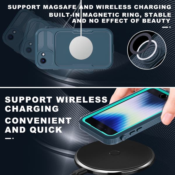 1 stk. Egnet for iPhone SE3 vanntett deksel, full beskyttelse