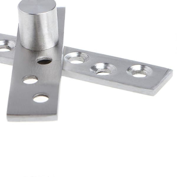 Op Ned Aksel Rustfrit Stål Dør Roterende Hængsel Pivot 75/100mm 360 Grader Sølv