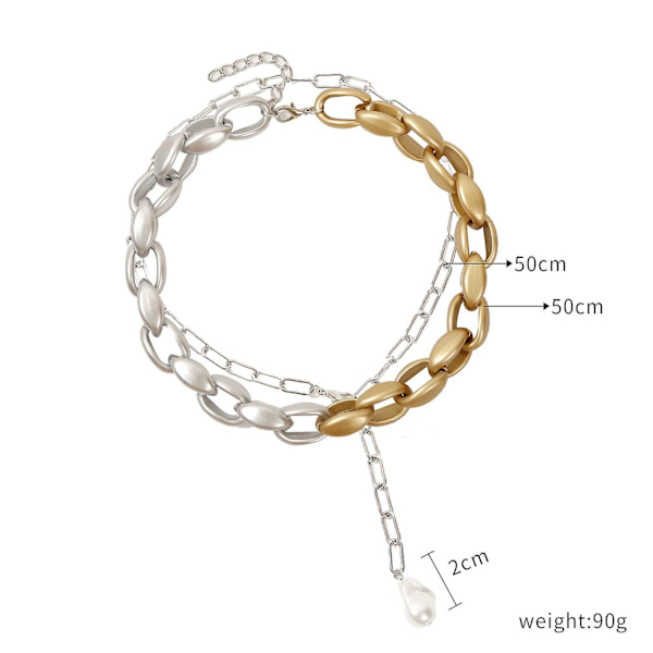 Halsband Måne Mode Smycken B1895 N2003-12