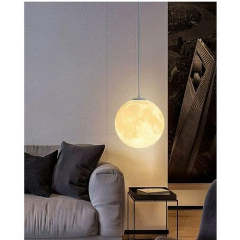 Måne Taklampa Sovrum, Hängande Belysning, Lunar Kronljus, Inomhusbelysning Hängande Lampor, Barn Sovrum Vardagsrum
