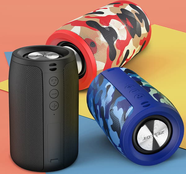 Langaton bluetooth-kaiutin, kannettava pieni subwoofer-kaiutin ulkokäyttöön (punainen)