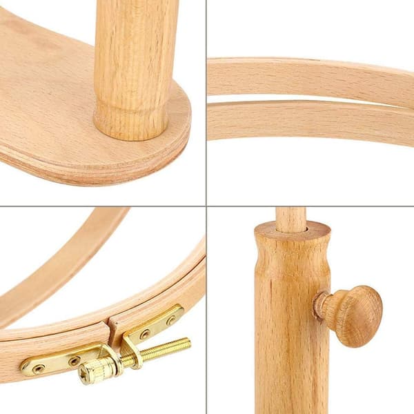 1 stycke (17 cm) Broderistativ Korsstygn Ram Stativ Trä