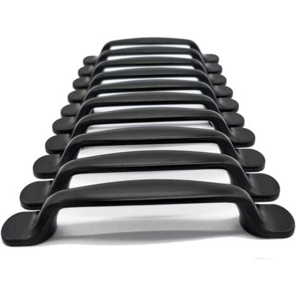 20x Handtag för köksskåpsdörrar, skåp, lådor, sovrumsmöbler, draghandtag, centrumdistans 96 mm, aluminium, med skruvar