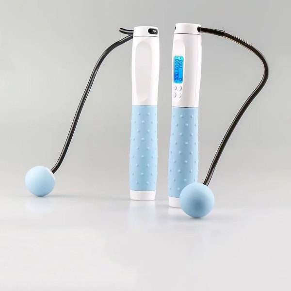 Smart electronic skipping rope (light blue),