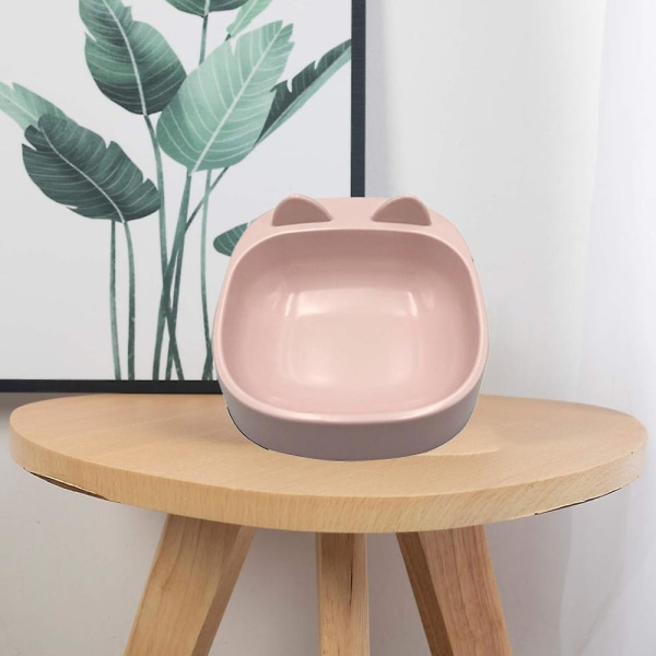 Husdjurskål Sned Halsvakt Melamin Skål Med Halkskydd Pink