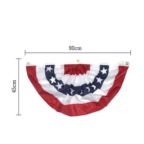 1 stk 45*90cm US Bunting flagg patriotiske stjerner og striper, US